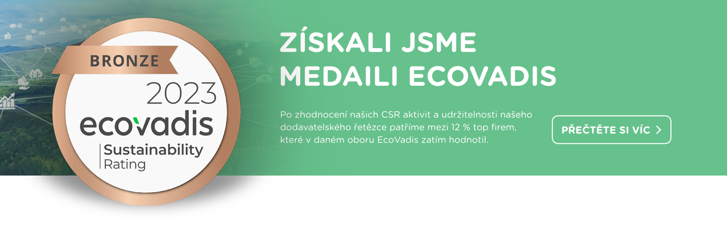 Získali jsme medaili EcoVadis