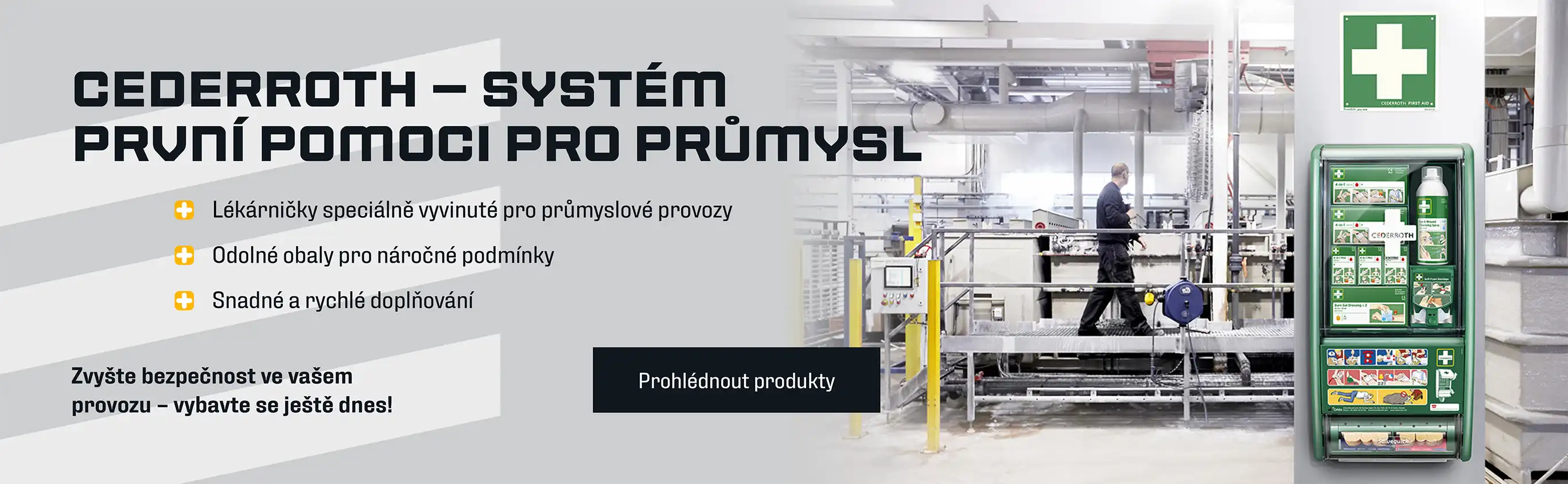 Cederroth – systém první pomoci pro průmysl
