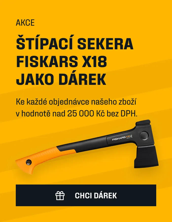 Akce: Štípací sekera Fiskars X18 jako dárek