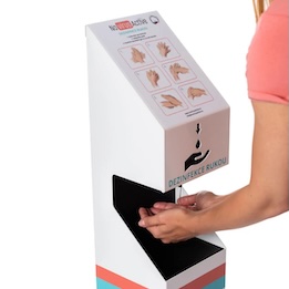 Návod na nášlapném stojanu na dezinfekci