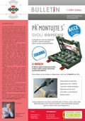 Bulletin - akce na sypké a textilní sorbenty