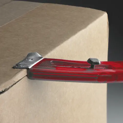 Bezpečnostní nůž pro leváky - červený