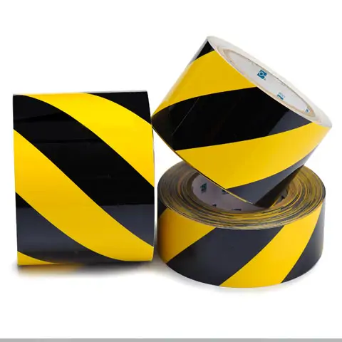 Výstražná páska, 5 cm × 33 m, černá/žlutá