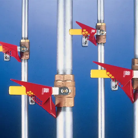 Uzávěr kulových ventilů – uzavírací páka 6 až 25 mm, nylon