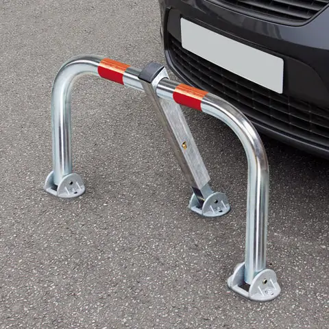 Parkovací zábrana s různými klíči, 85 cm × 45,5 cm
