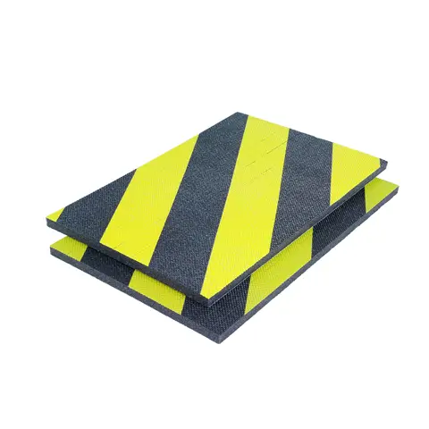 Samolepicí lamelový pás, černá / žlutá, 20 cm × 1 cm × 30 cm