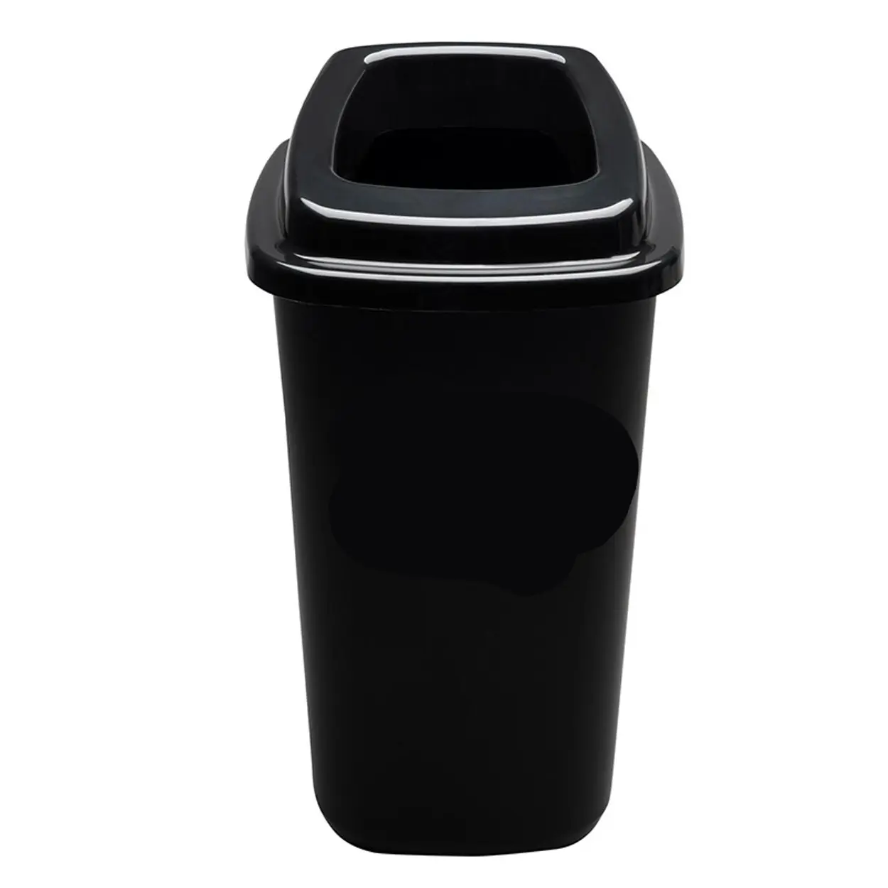 Plastový koš na tříděný odpad, 45 l, černá