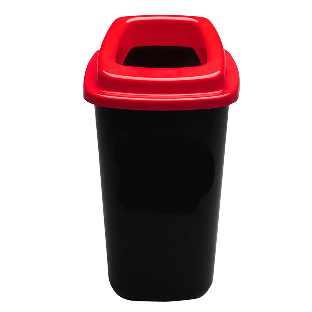 Plastový koš na tříděný odpad, 45 l, červená