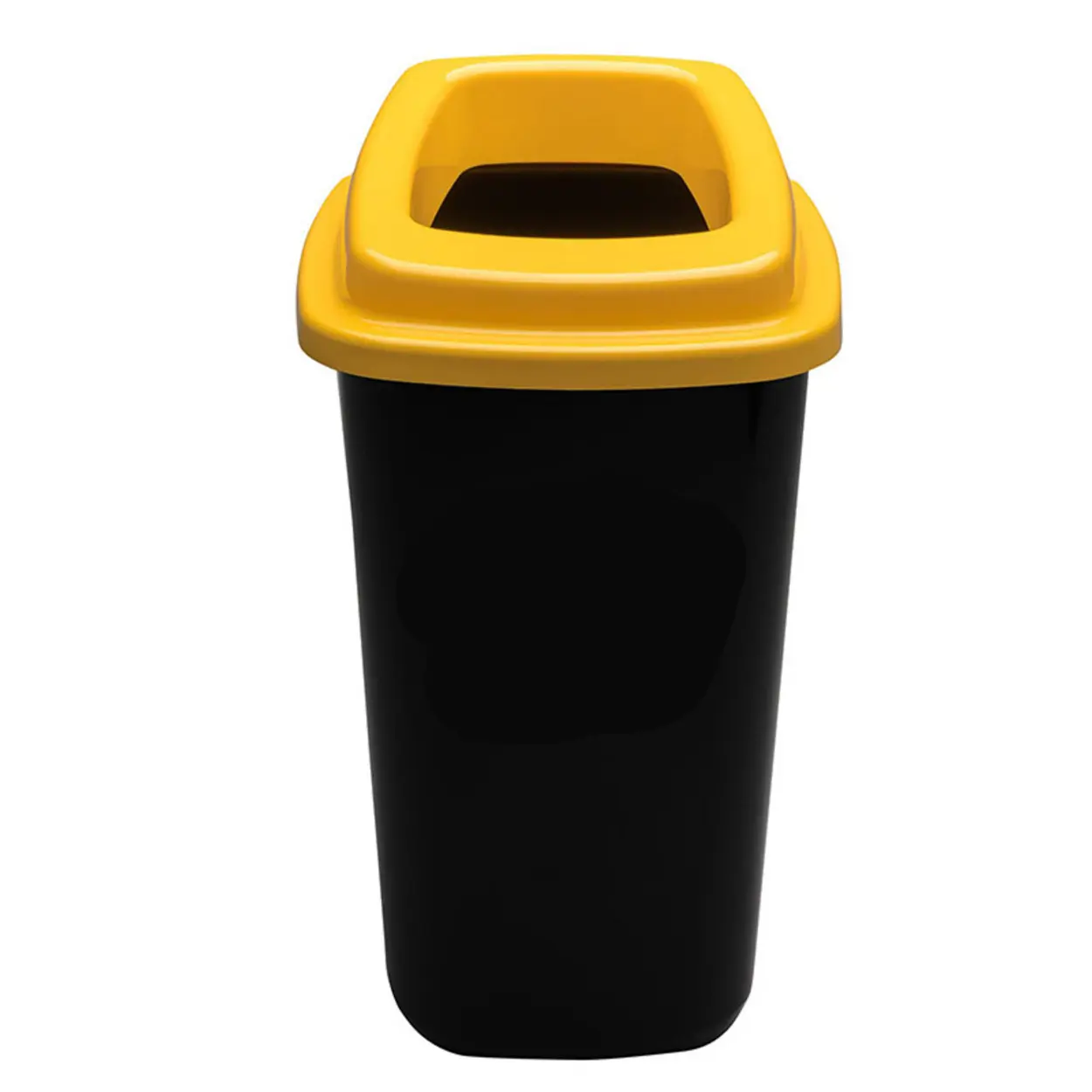 Plastový koš na tříděný odpad, 45 l, žlutá