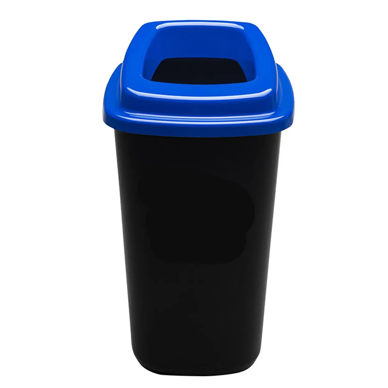 Plastový koš na tříděný odpad, 90 l, modrá