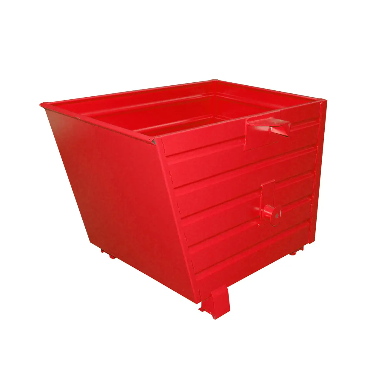 Stohovatelný kontejner TRV, červená, nosnost 1500 kg