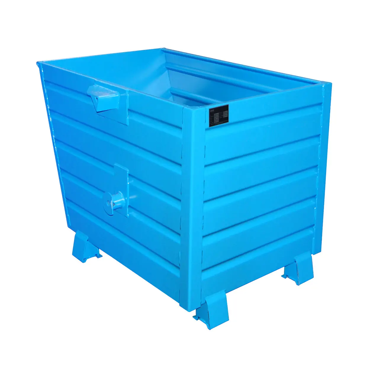 Stohovatelný kontejner TRV, modrá, nosnost 1500 kg