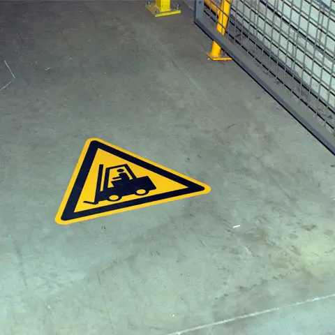 Podlahová značka – Zákaz vjezdu vozíků, 50 cm, PE
