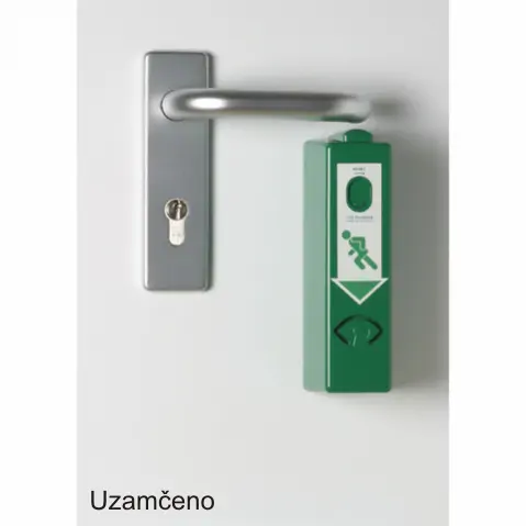 Hlídač dveří s předalarmem - zelený